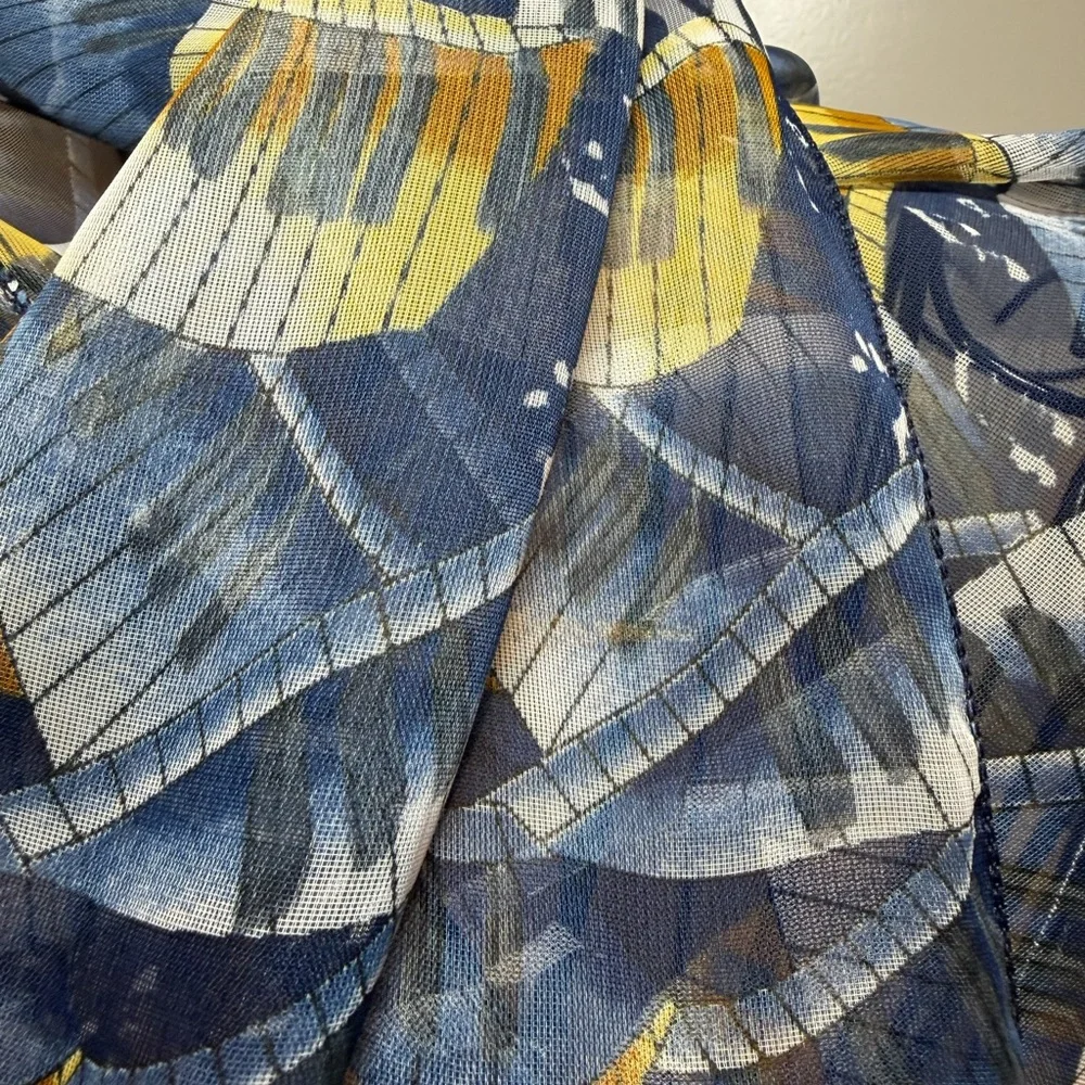 Multi‎ colored sheer scarf
